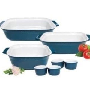 BRAND NEW sealed cuisinart 7 pieces ceramic stoneware set